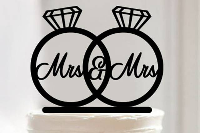 Cake topper boda