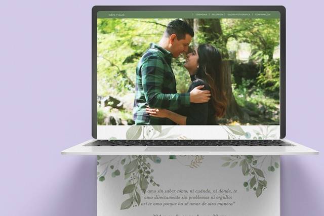 Página web de bodas