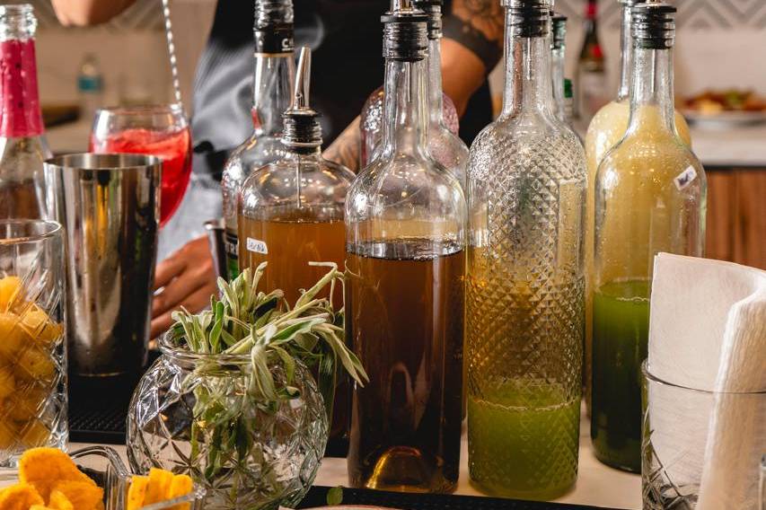 Preparando bebidas