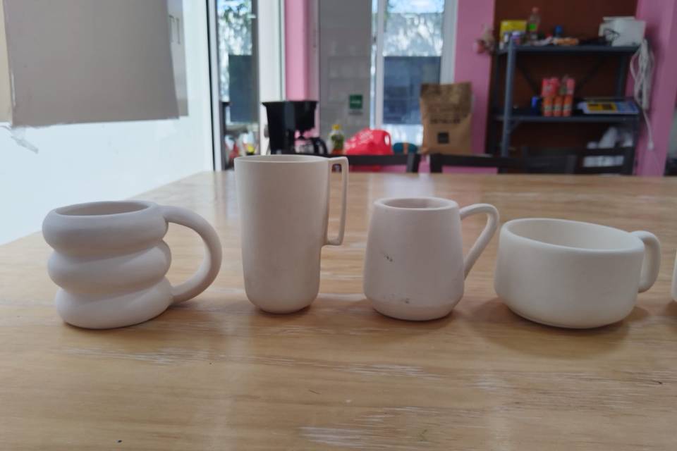 Diferentes modelos de tazas