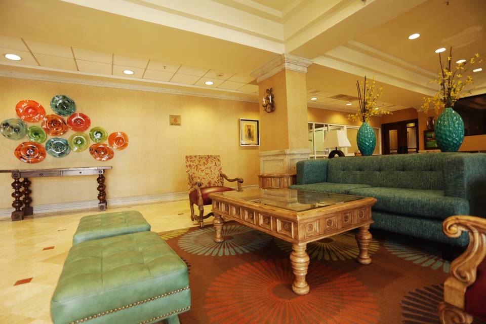 Sala de lobby hotel