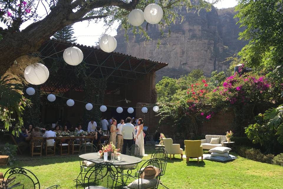 Boda campirana de 50 personas