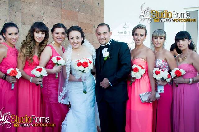 Los novios y las damas