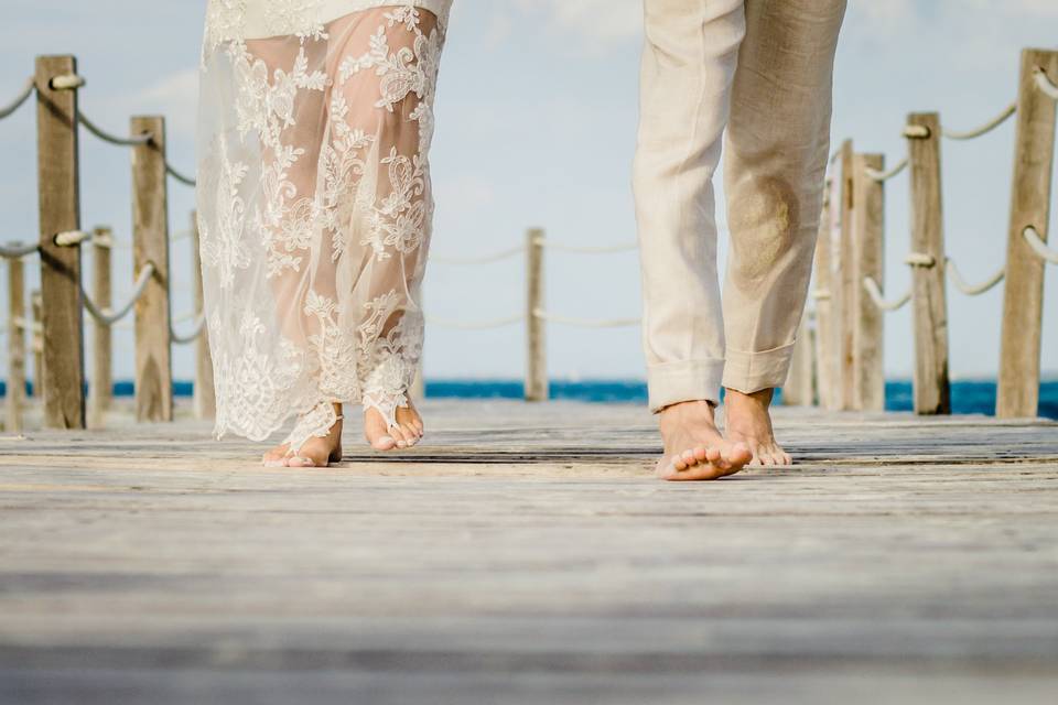 Fotografía de boda en playa