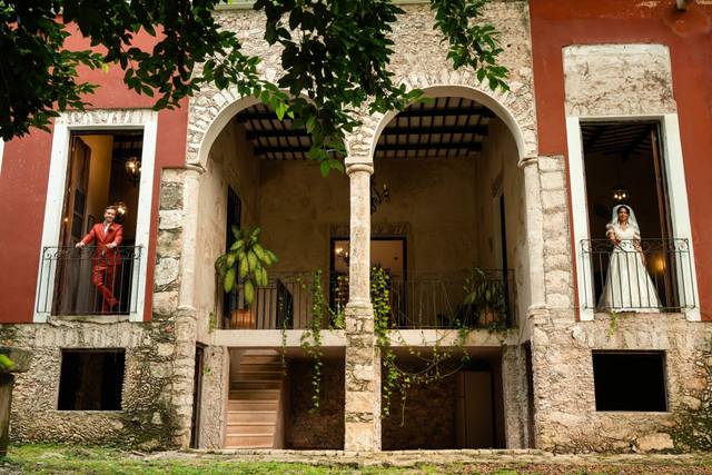 Fachada de la hacienda