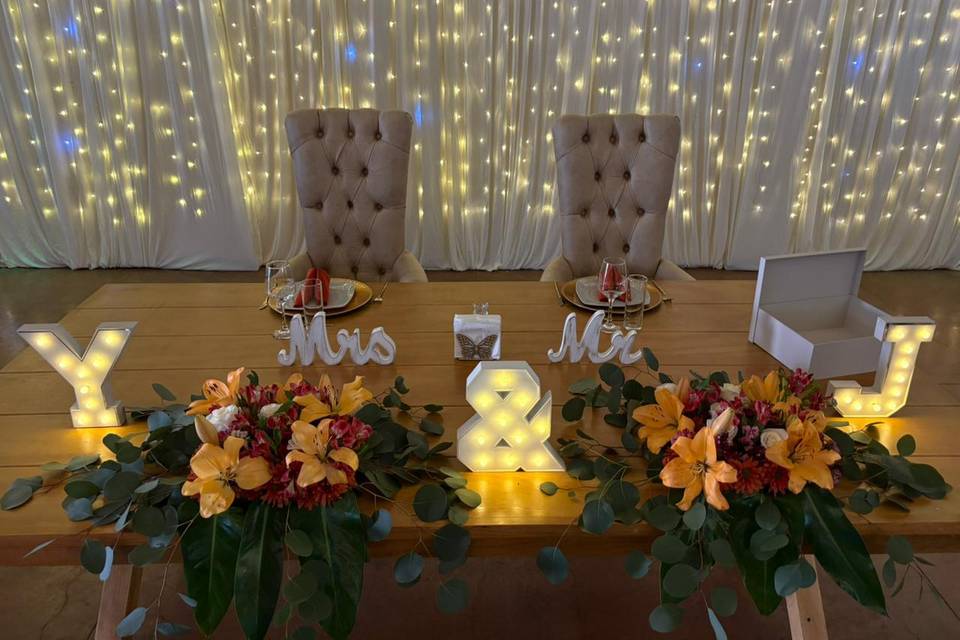 Mesa de novios