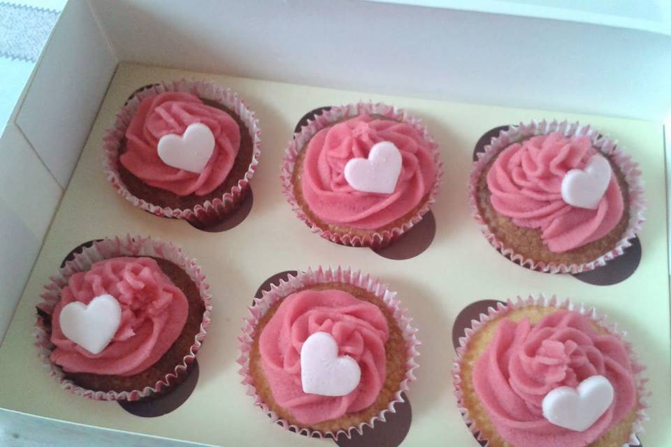 Cupcakes románticos