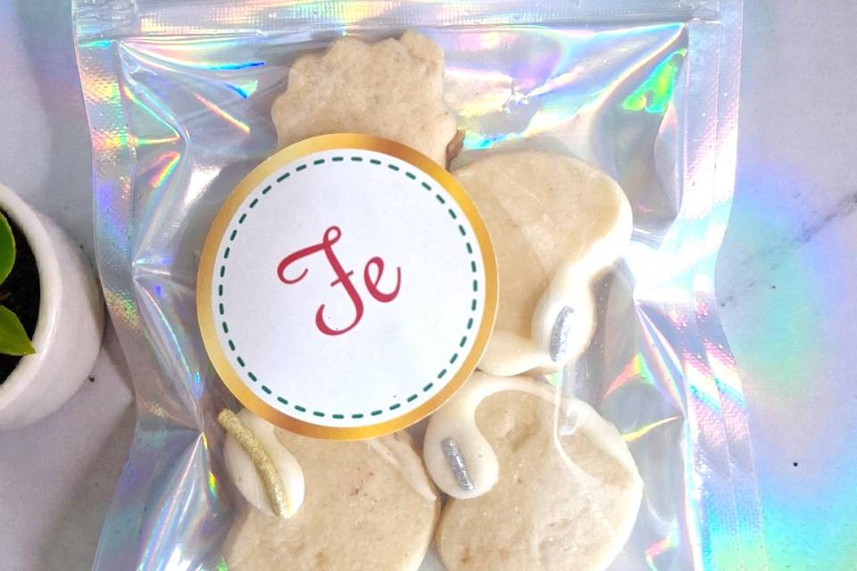 Galleta con stickers.