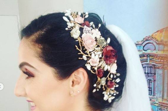 Peinado y maquillaje novia
