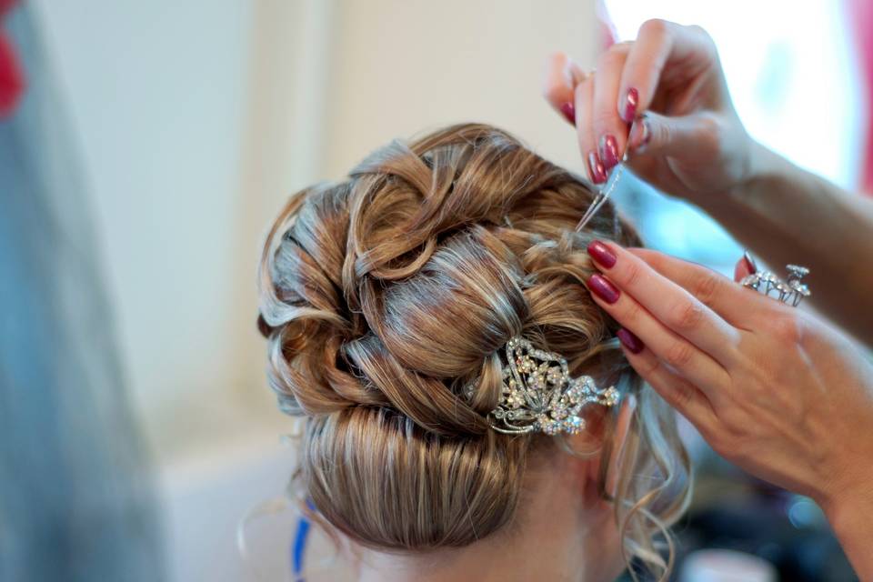 Peinado y maquillaje novia