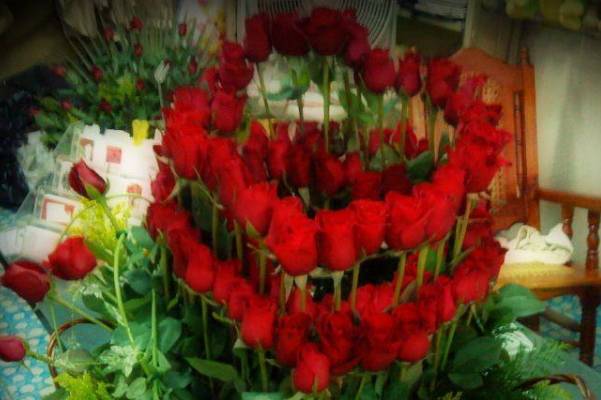 Elegante decoración floral