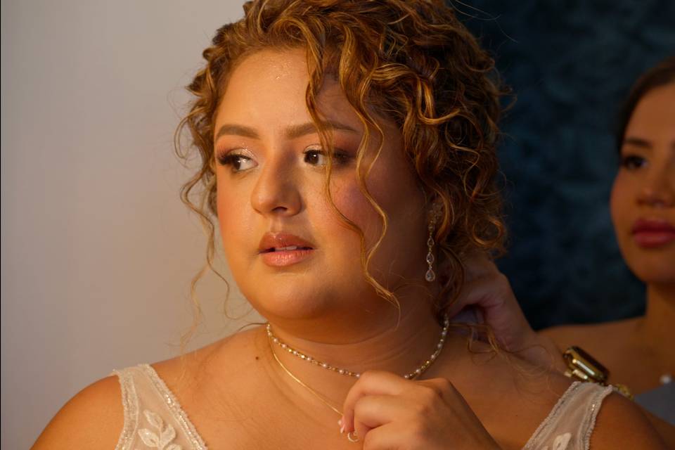 Bride Getting Ready