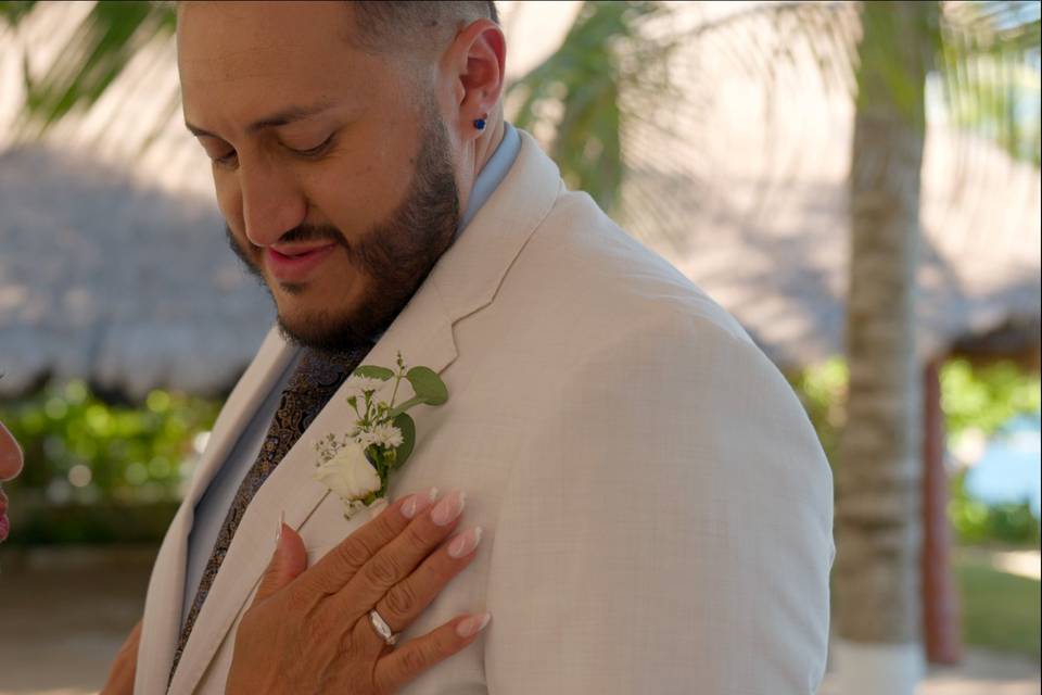 Mother and Groom Moment