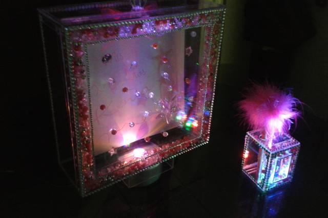 Álbum giratorio con luz