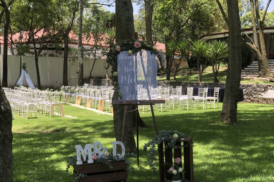 Ceremonia en Jardín