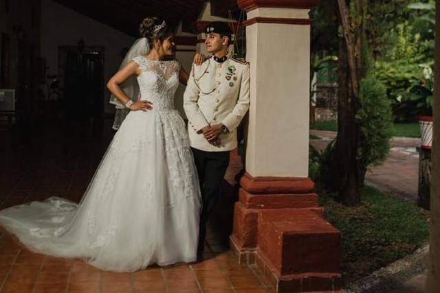 Novios en Hacienda La Luz
