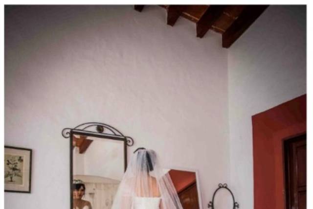 Novia en suite nupcial
