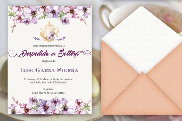 Invitaciones para despedida de soltera