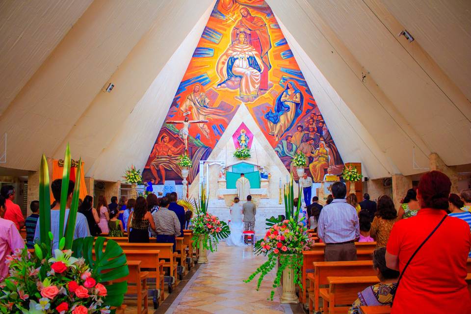 Una boda colorida