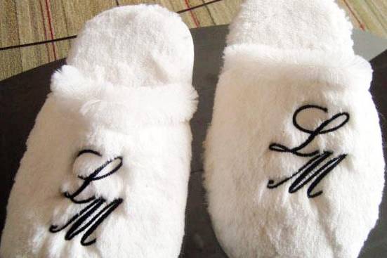 Pantuflas de terciopelo