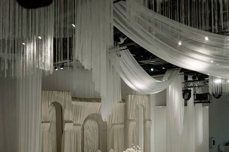 Decoración totalmente en blanco