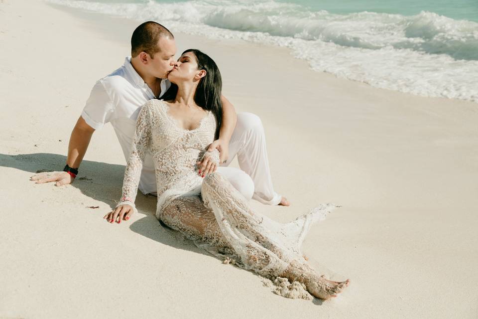 Trash the dress Cancún