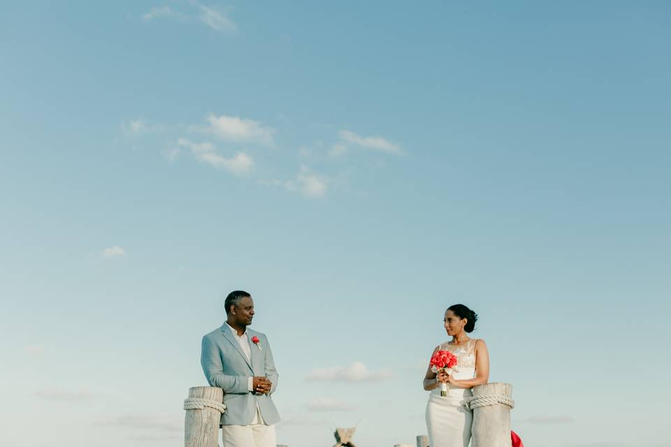 Boda en la playa Puerto Morelos