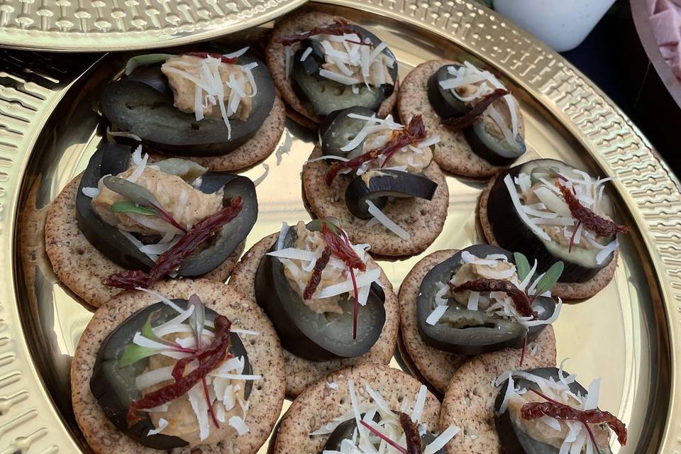 Canapés vegetarianos