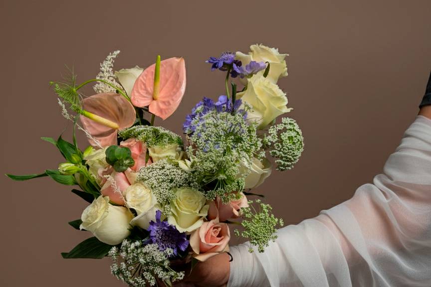 Ramo de novia contemporánea