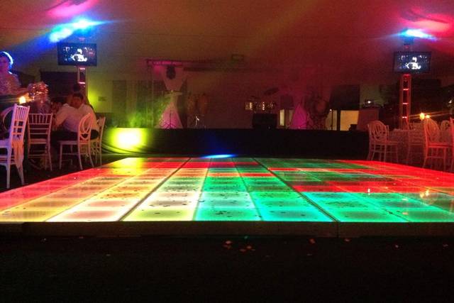 Pista de cristal y pantallas