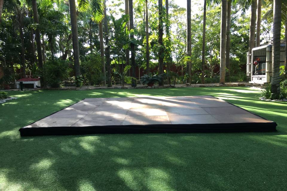 Pista de baile en madera