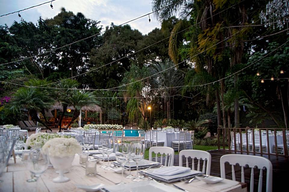 Recinto al aire libre para celebrar matrimonios