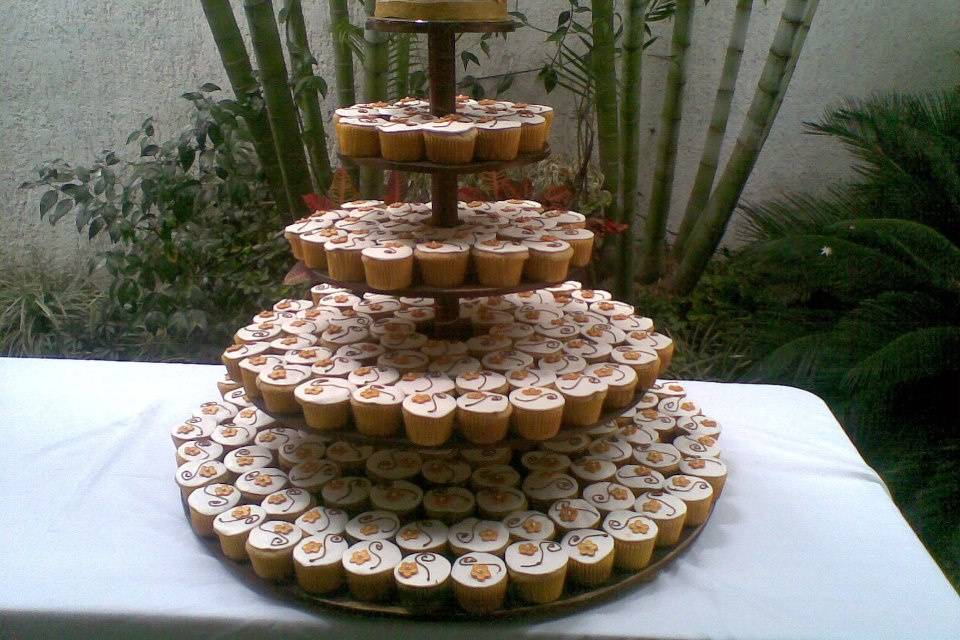 Torre de cupcakes