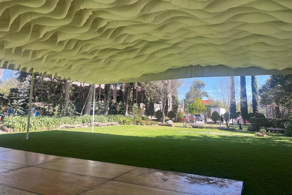 Carpa con olas