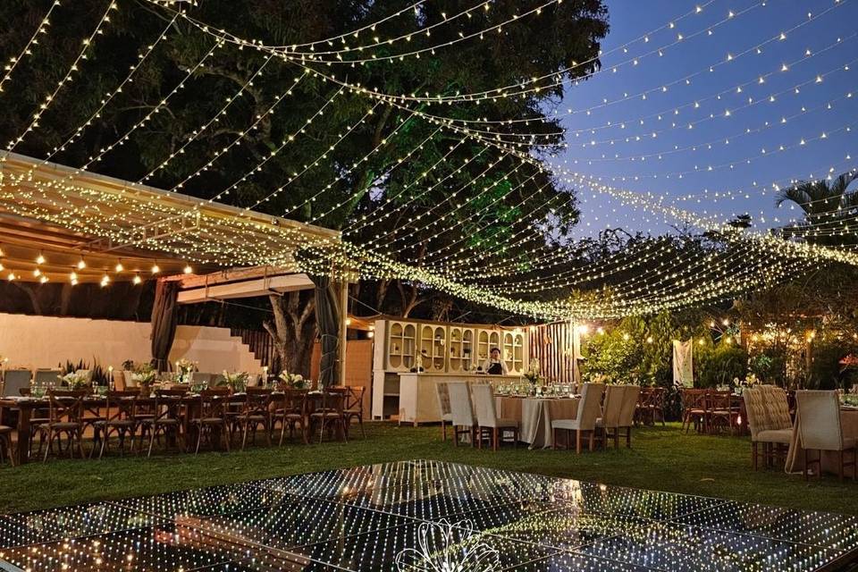 Pista led en otra ubicación