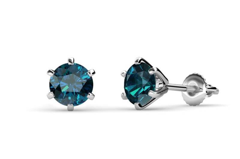 Broquel diamante azules