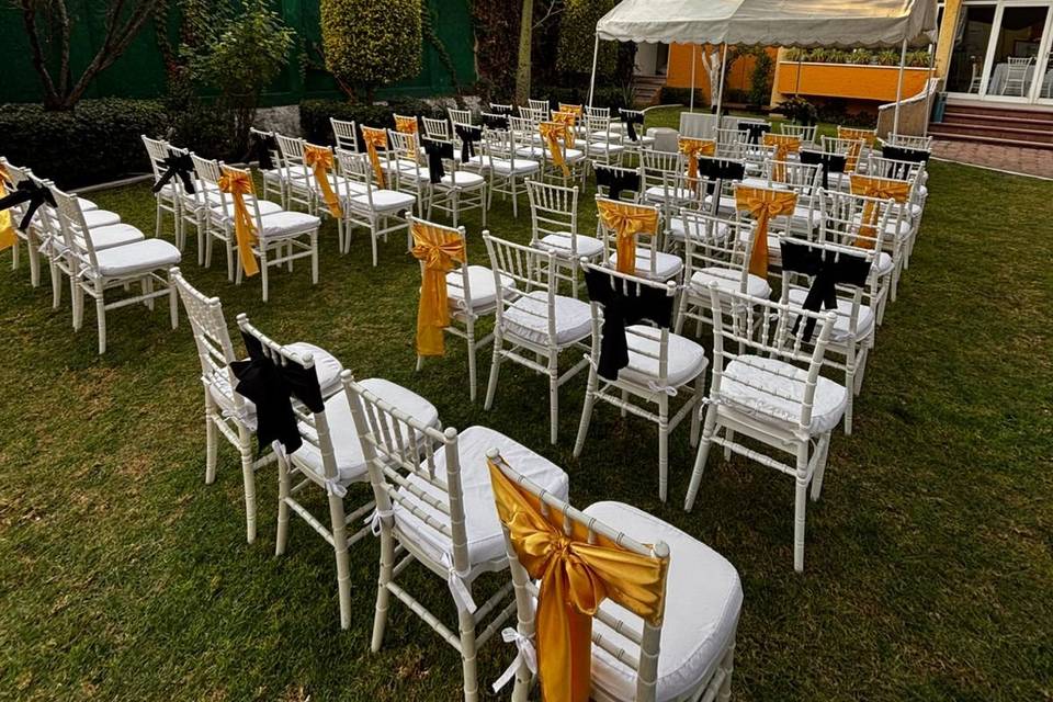 Jardín con ceremonia