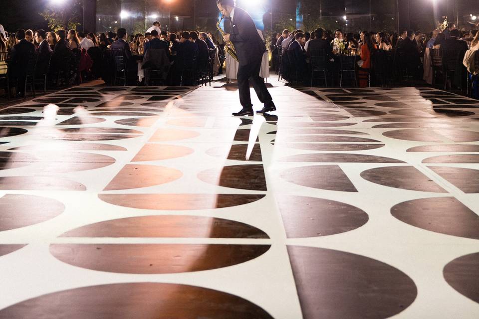 Cena, con magia y sax