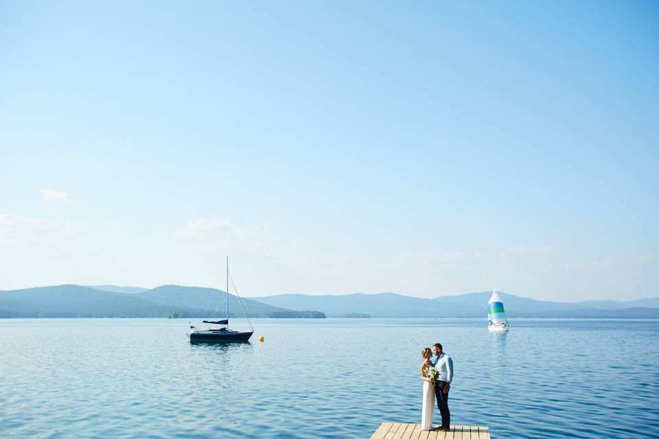 Boda en la playa.