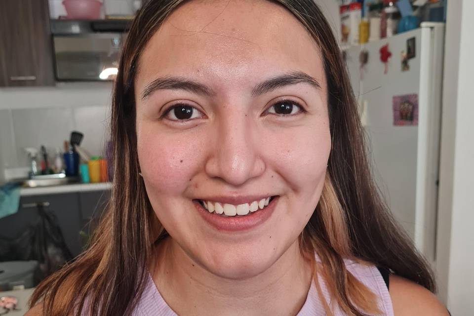 Antes makeup Novias
