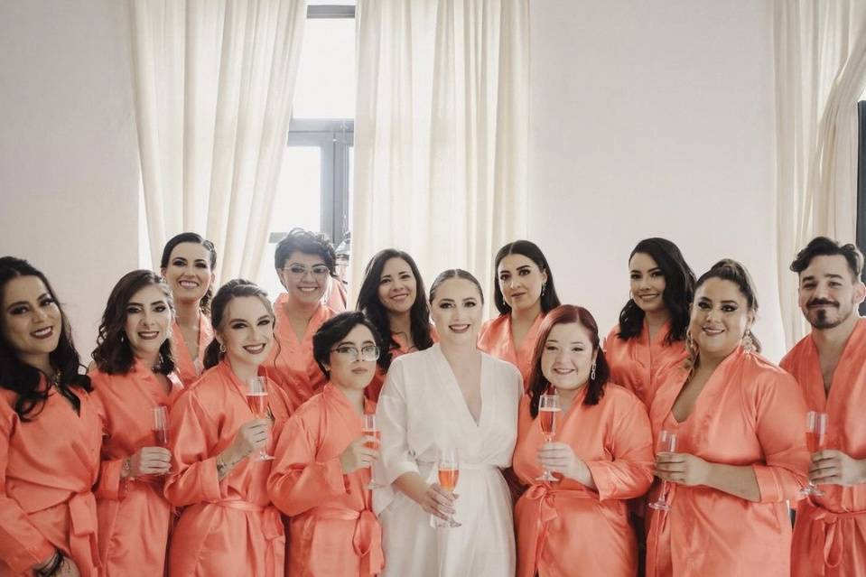 Maquillaje novia y damas