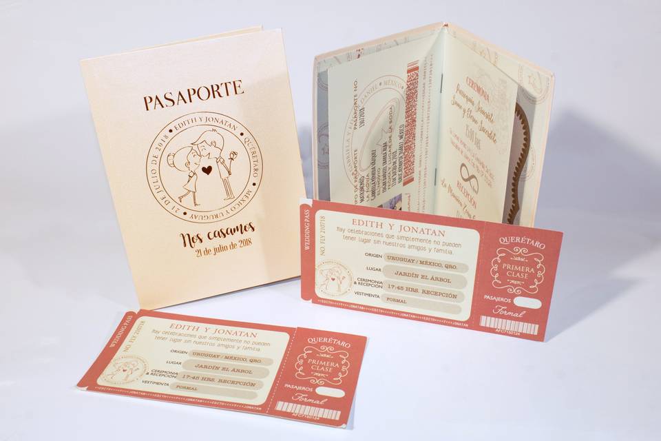 Rose gold pasaporte