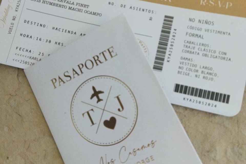 Pasaporte con boleto individua