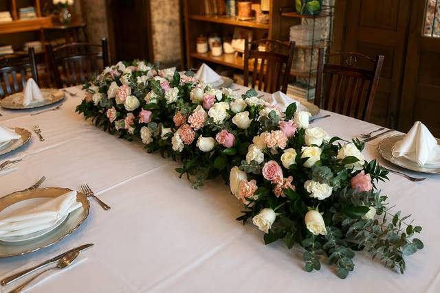 Recepción con diseño floral