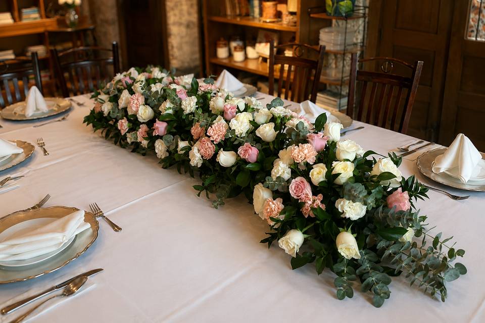 Recepción con diseño floral