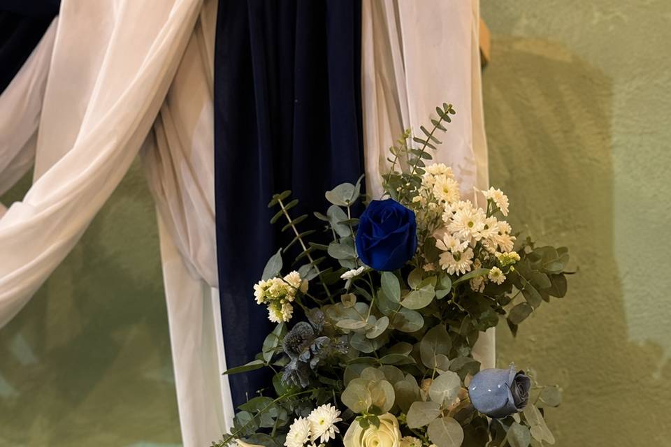 Columna floral elegante