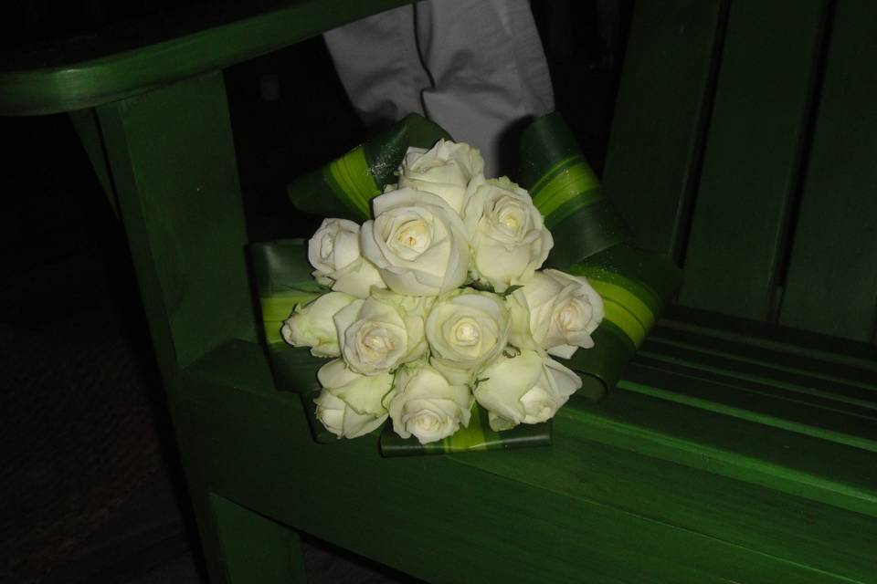 Bouquet rosas blancas