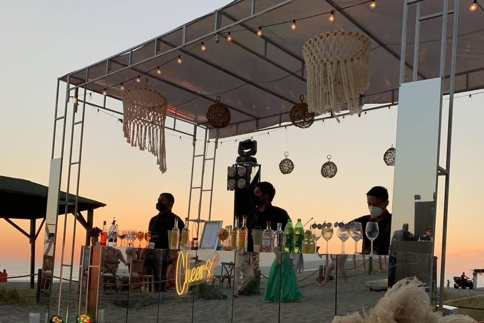 Atardecer en la playa