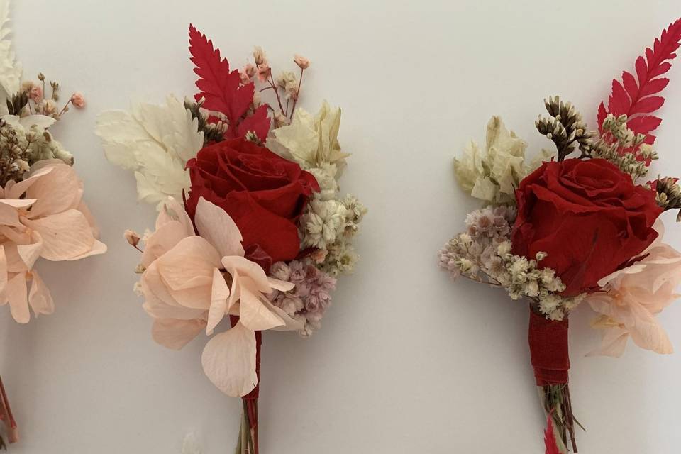 Boutonniere 6 pzas