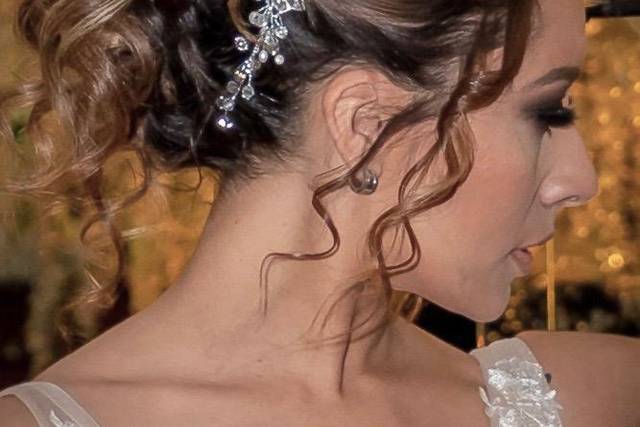 Bride updo